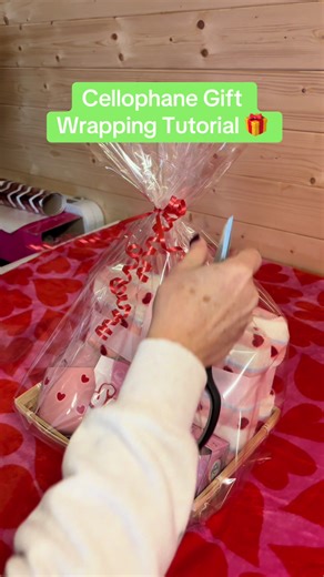 Cellophane Gift Wrapping Tutorial for Hampers