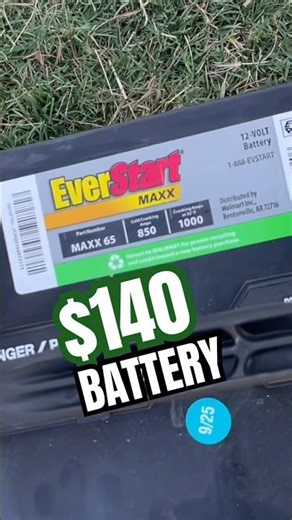 EverStart MAXX Group Size 65 FORD SUV/TRUCK Battery for $140! 🔋 #ford #battery #shorts