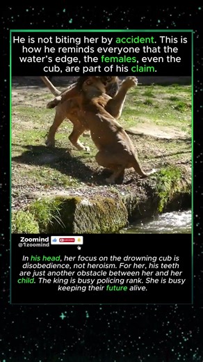 Mother Lion vs King’s Ego #viral #wildlife #lion #animals #animalshorts #omg #wow #facts