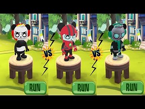Tag with Ryan - All Panda Characters: Combo, Hero, Spy Combo All Costumes Unlocked Gameplay