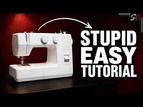 EASY Sewing Machine Tutorial for COMPLETE BEGINNERS