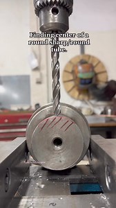 858K views · 15K reactions | Finding a center *ish* to #drill a round bar or round tube. #Drilling #tipsandtricks | Van Nguyen | Facebook