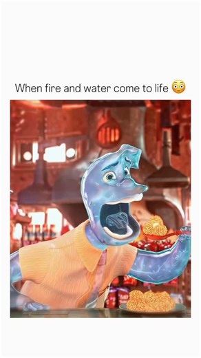 Entertainment with Rocky on Instagram: "Elemental (2023): In a vibrant city where fire, water, air, and earth elements live side by side, fiery young Ember Lumen runs her family’s small convenience store while dreaming of a life beyond her familiar streets. When she meets Wade Ripple, a curious and easygoing water element, their very different personalities clash and charm in equal measure. As they spend time together, Ember and Wade navigate family expectations, cultural differences, and the ch