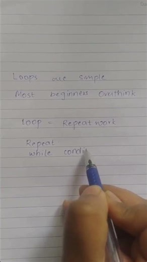 Loops Explained Using Simple Logic