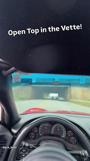 Open Top in the Vette!