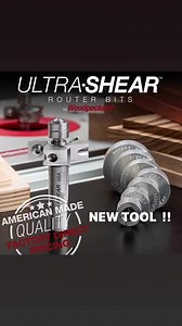 NEW TOOL ALERT: Ultra∙Shear Carbide Insert Rabbeting Bit and Collar Set! Ultra∙Shear's new Carbide Insert Rabbeting Bit features a 3-flute design that reduces chip load, and delivers smoother cuts with less feed resistance. What's more, you'll never need another rabbeting bit, because when this one gets dull you don't replace it or try to find a shop to sharpen it. You just turn the three carbide inserts a quarter turn, tighten them back down and get right back to work. After thousands and thous