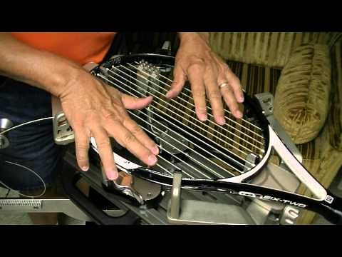 Stringing 16 main racket
