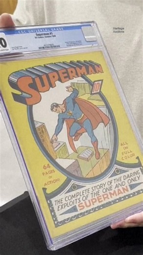 Original Superman comic book reaches all-time high at auction