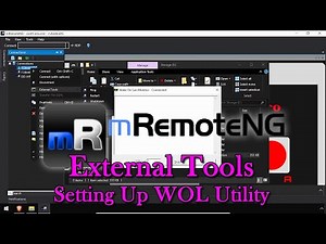 mRemoteNG Advanced External Tools - Setting Up WOL Utility