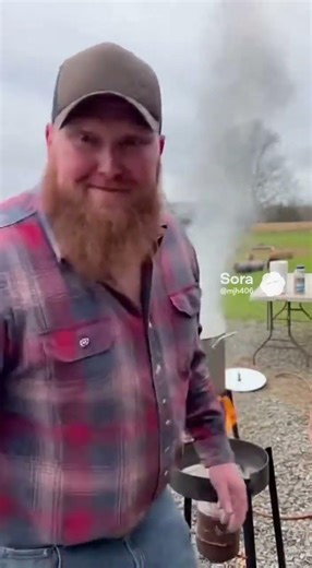 Redneck tries deep frying a tomato and it goes wrong #funny #shorts