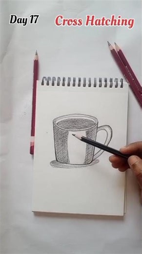Learn Cross Hatching in 49 Seconds | Easy Shading Technique