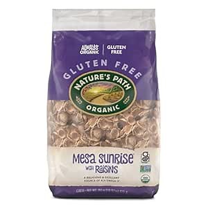 Nature’s Path Mesa Sunrise with Raisins Cereal, Healthy, Organic, Gluten-Free, 29.1 Ounce Bag