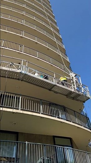 Swing stage/Suspended Scaffolding - work safe, work smart ‪@epoxyccl1978‬