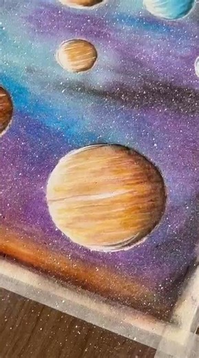 Solar System Drawing 🎨✨ | Easy Galaxy Art Step by Step
