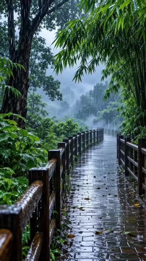 Heavy Rain in a Peaceful Forest — Relaxing Rain Sounds for Sleep
