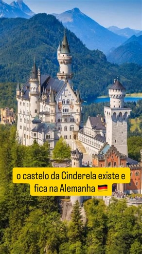 O Castelo de Neuschwanstein é um palácio romântico localizado na Baviera, Alemanha, famoso por ser a inspiração para o castelo da Cinderela da Disney. #neuschwanstein #travel | viajenamala