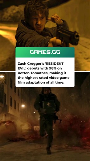 Zach Cregger's Resident Evil has debuted with a 98% on Rotten Tomatoes based on 56 reviews, making it the highest rated video game film adaptation of all time. It's rating means it also surpasses Sonic the Hedgehog 3's 86%. For context, the previous live-action Resident Evil films never got above 37% on the platform, and the 2021 Welcome to Raccoon City reboot sits at 30%. Critics are praising the film's scares, creature effects, dark humour, and Austin Abrams' lead performance - with several dr
