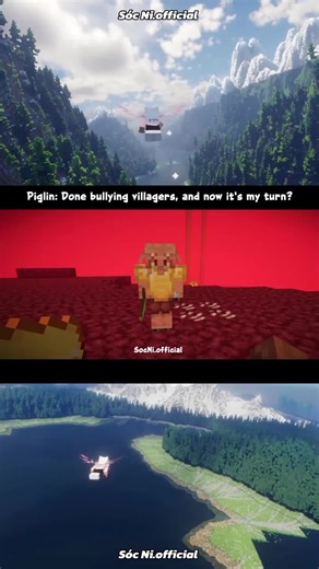 Piglin's Revenge: Bullying Villagers in Minecraft