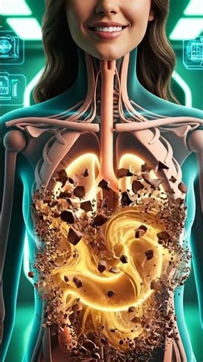 How Chocolate Breaks Down in the Body | 3D Digestion Anatomy