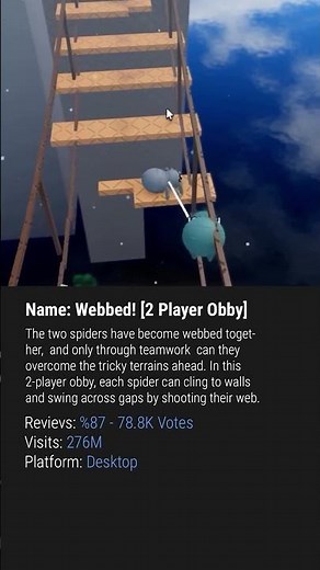 Webbed! [2 Player Obby] - Best Roblox Games [Part 4]