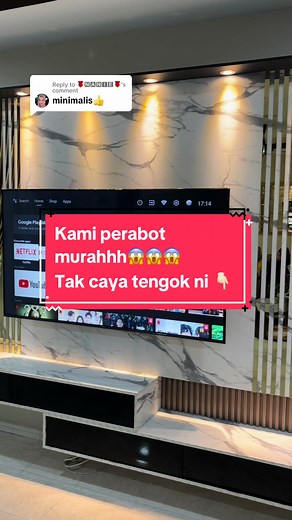 Replying to @🌹🅽🅰🅽🅸🅴🌹 thanks selalu support kami di uco furniture design 🫵🏻👍🏻🫶🏻🫶🏻🫶🏻 ni design 10ft tau, korang apa tunggu lagi, jom order skng jugak🫡🫡🫡@Uco Furniture #KongsiBersama #fyp #fypシ゚viral #furniture #support #tiktokmalaysia #tiktoksingapore #tiktokindonesia #viraltiktok #tvconsole #viralvideos #following #follower #fyppppppppppppppppppppppp #fypage #raktv #raktvminimalis #raktvgantung #raktvmurah #perabotanrumahtangga #perabot #perabotmurah