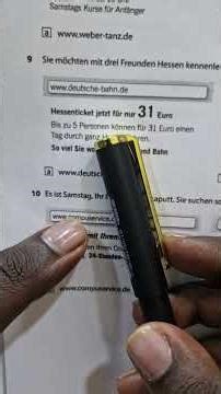 A1 Lesen Exam – Goethe Zertifikat Teil 2 | Live highlight