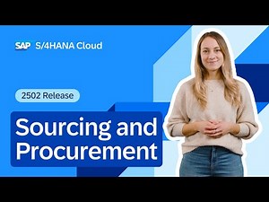 Sourcing & Procurement in SAP S/4HANA Cloud Public Edition 2502