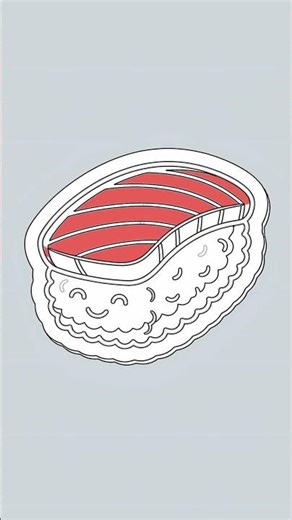 Easy Sushi Drawing: Step-by-Step for Beginners! with Chillify