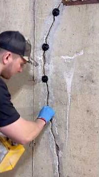 Foundation Crack! Easy Fix! #diy #tools #construction
