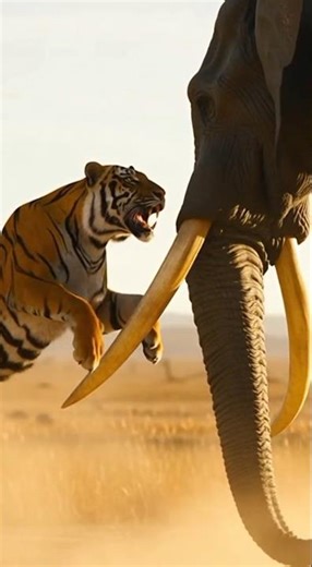 “Tiger vs Elephant | Epic Wildlife Battle | Cinematic Documentary in 4K”