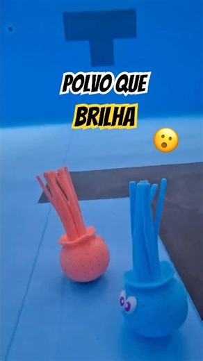 Como funciona o polvo que BRILHA?😮 #shorts