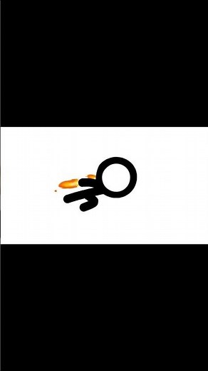 Stick figure flying animation practice