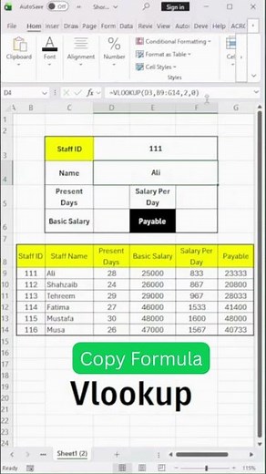 VLOOKUP Formula in Excel | Find Data Instantly