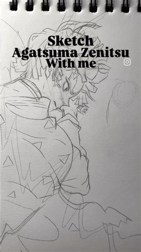 I draw agatsuma zentsu from demon slayer #zentsu #agatsumazenitsu #demonslayer #kimitsunoyaiba #art