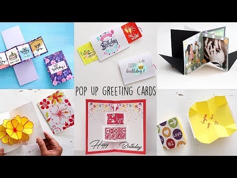 6 Easy Handmade Greeting Cards | Pop-up Cards | Paper Craft Ideas