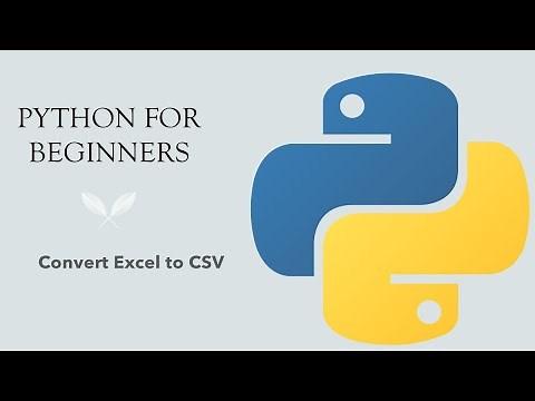 #35 Python for Beginners: Convert Excel to CSV using Python