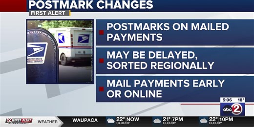 USPS policy change on postmarks may affect property tax payments