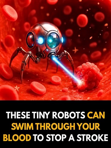 25K views · 13 reactions | Scientists have developed tiny medical robots capable of swimming through the bloodstream to stop.. | CrowdStar | Facebook