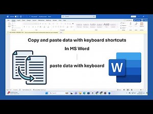 How to copy and paste text with keyboard shortcut keys in microsoft word | Microsoft Word shortcuts