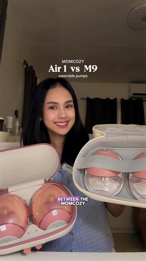 which wearable pump suits you better?✨ smart & compact or fully customizable? whatever you choose, you can get it for 10% off on 🍊 app using my code MOMCSHEEN 💗 #momcozyair1 #momcozym9 #momcozyrealsupport #wearablepump #ad