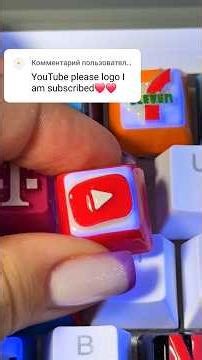 Printing Y for YouTube Logo! Then Drawing on my keyboard!#3dprinting #keyboard