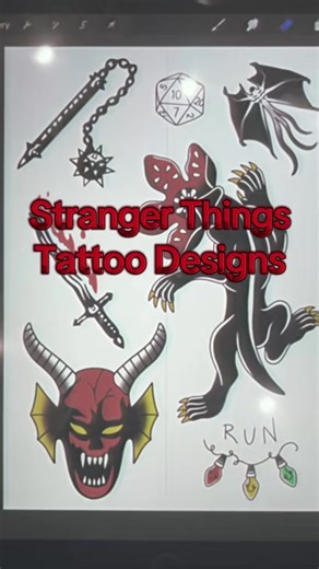 Celebrate Stranger Things with an Upside Down Tattoo
