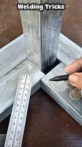 Great idea for tricky corner connections #weldingtricks | Welding Trick