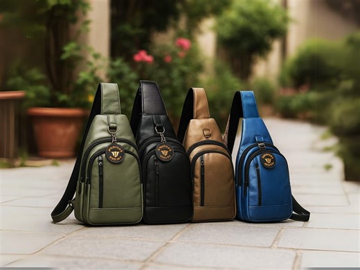 Sheepskin Leather Crossbody Sling Bag, Convertible Travel Purse - Etsy