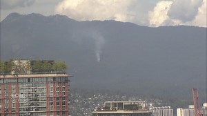 Wildfire in North Vancouver visible across the region