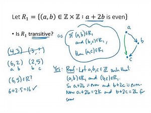 Properties of Relations: Sample Problems