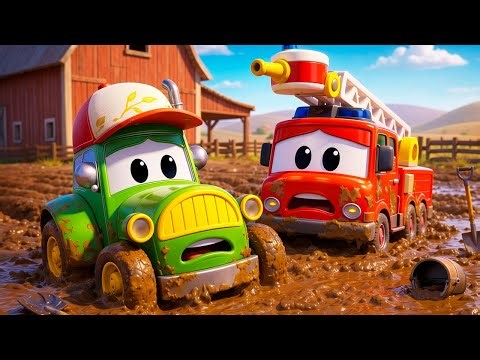 Rescue Team Trapped! 🚧 Super Truck to the Rescue! | Vehicles for Kids