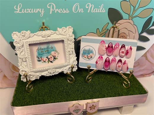 HIBISCUS - Gel Press on Nails, Made to Order, Holiday, Summer, Island, Custom False Nails, Quick Manicure, 3D Design - Etsy