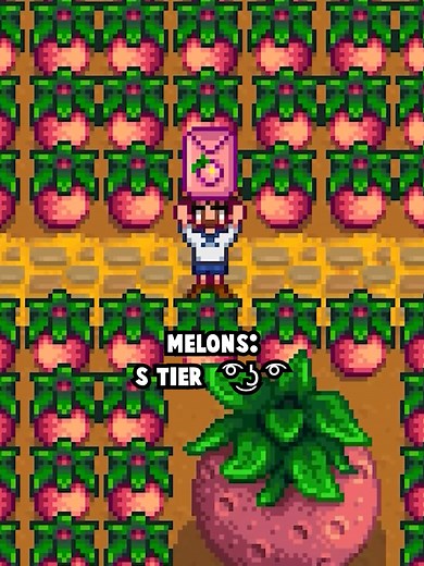 Ranking the Crops: Summer Crop Edition ☀️ #stardew #stardewvalley #stardewtok #indiegames