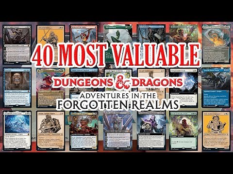 40 Most Valuable Forgotten Realms MTG Cards D&D